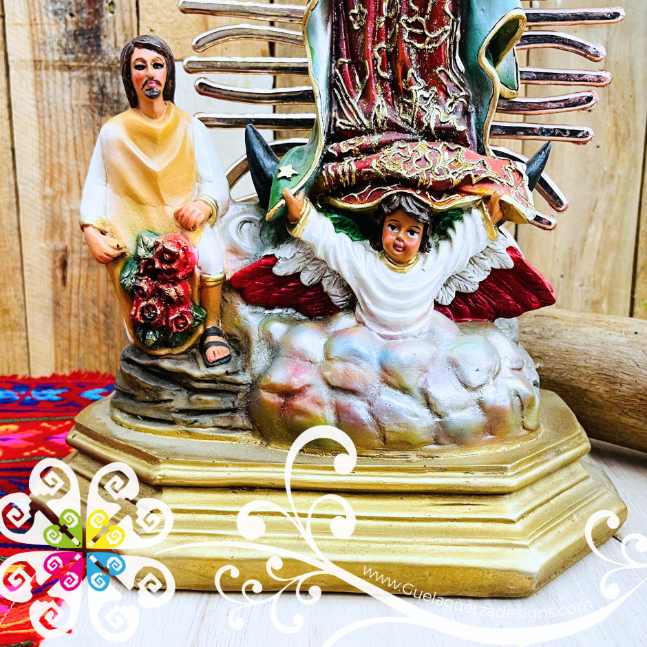Large Virgen de Guadalupe y Juan Diego Statue