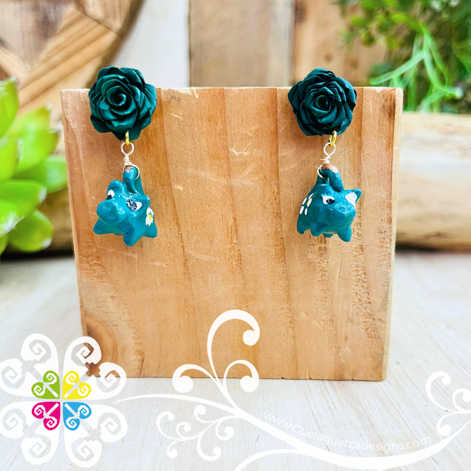 Maranito Studs Clay Studs- Palm Earrings