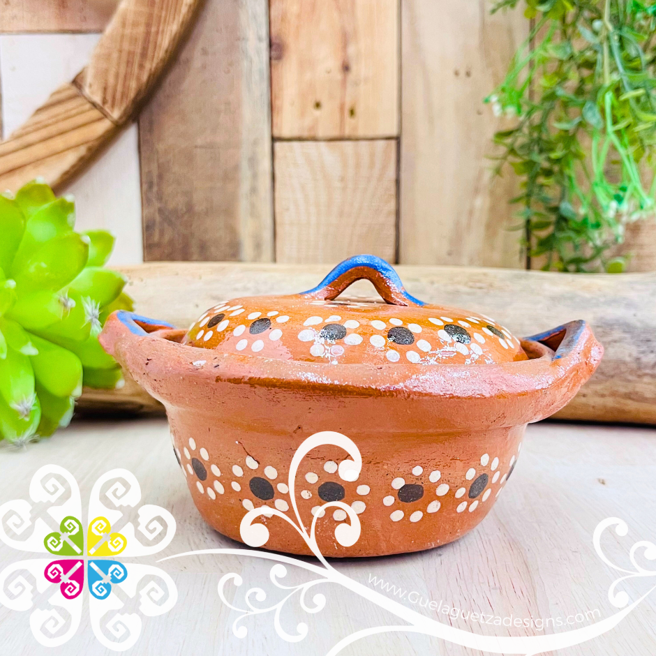 Mini Capula Sencillo Cazuela con tapa- Capula Sencillo Clay Cazuelita
