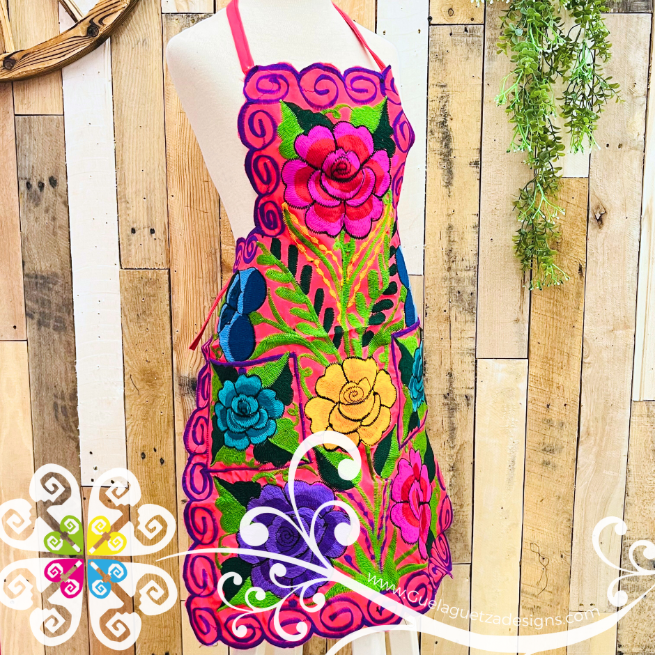 Flores Chiapas Apron - Mandil Artesanal