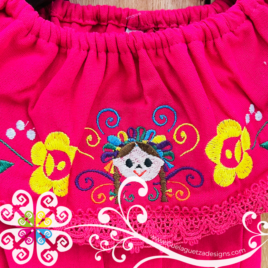 Fuchsia Traviesa Campesino One Piece - Children Clothing