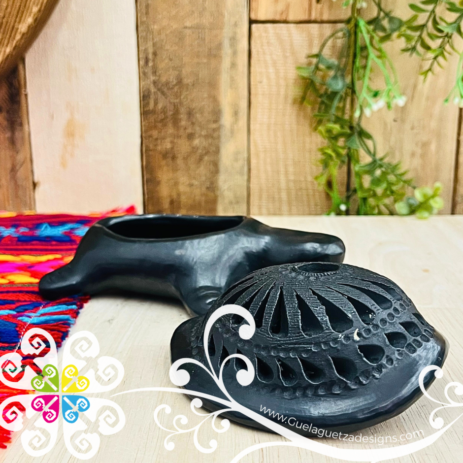 Turtle Jewelry Box - Barro Negro Oaxaca