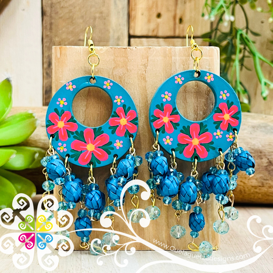 Arracada Gitana Wood Earrings - Palm Earrings