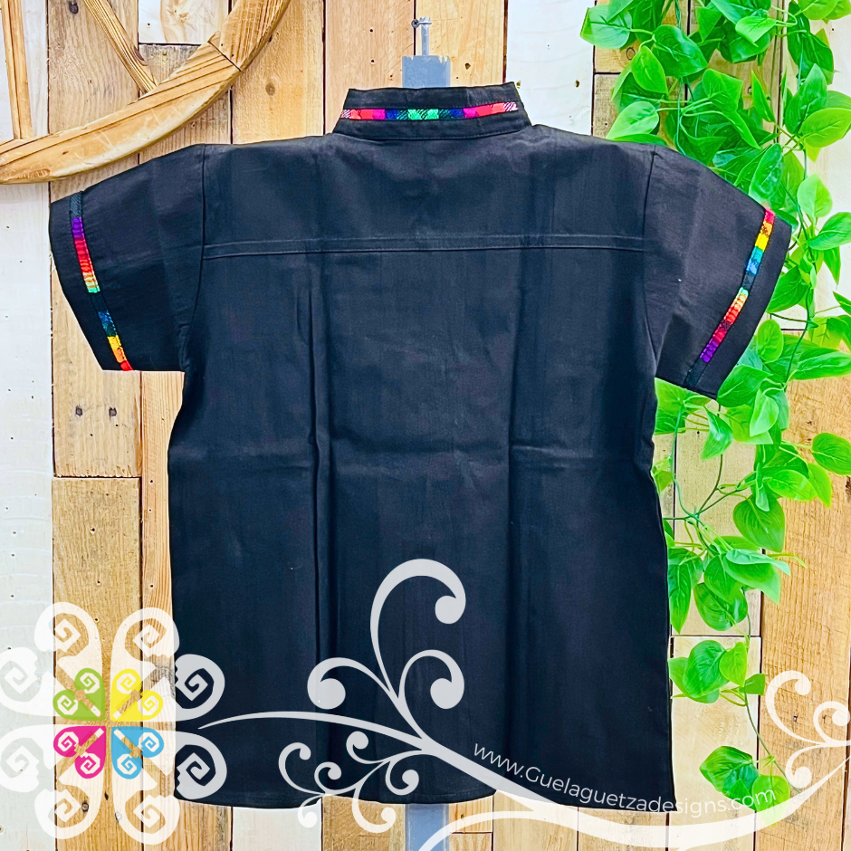 Black Coralillo Boy Shirt - Camisas de Niño