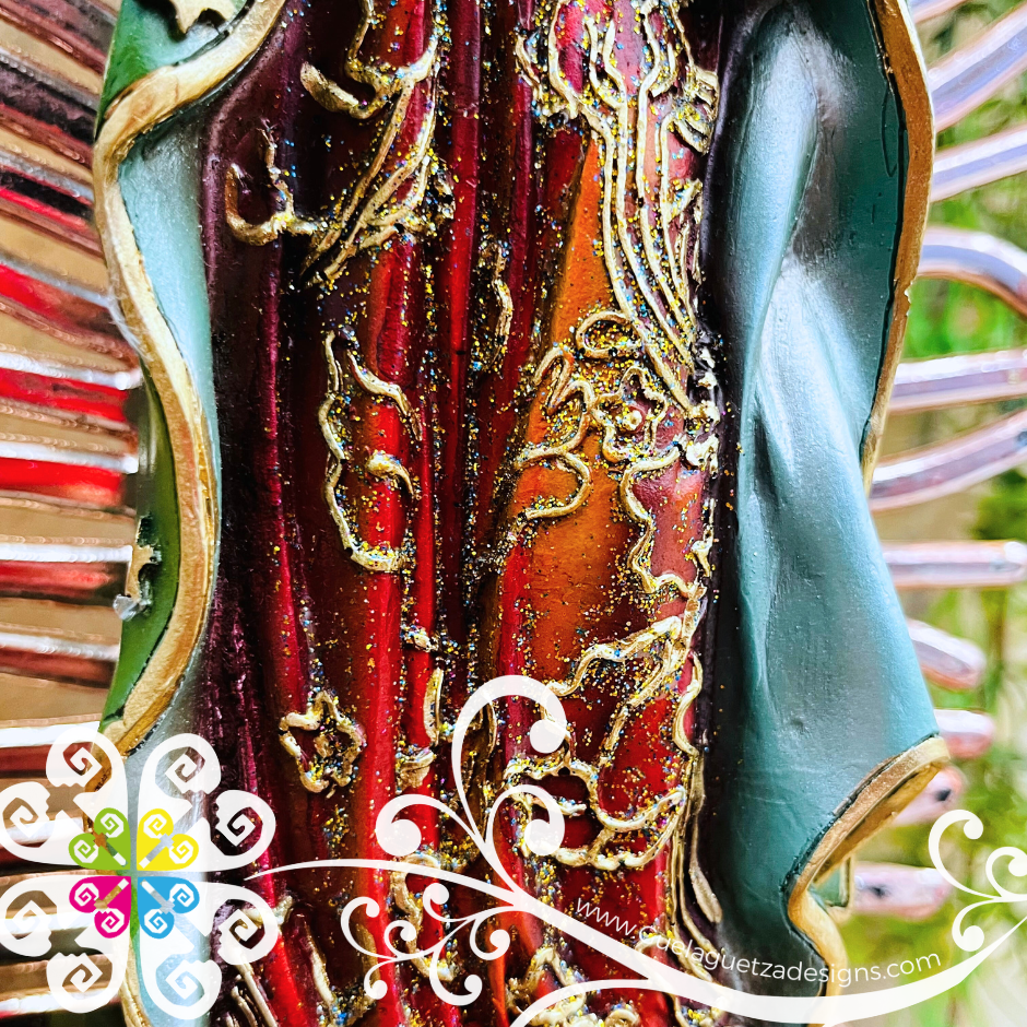 Large Virgen de Guadalupe y Juan Diego Statue