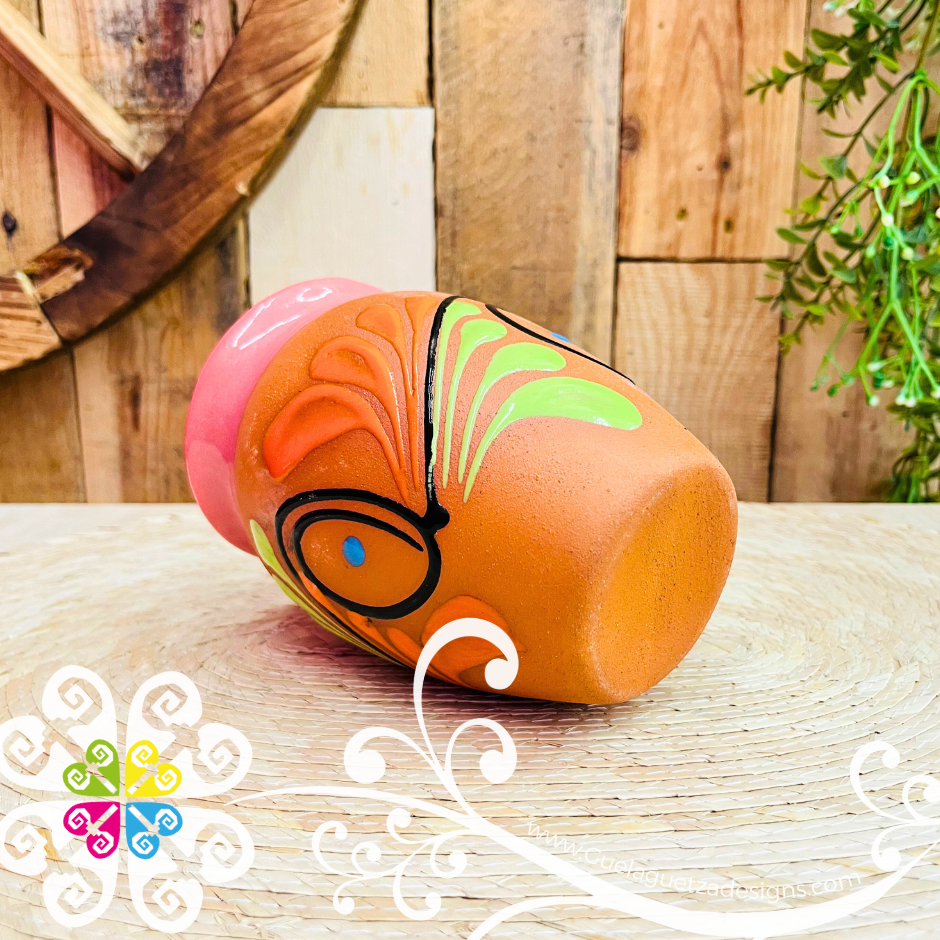 27 - El Corazon Cantarito LoteriaMX - Single Clay Cantarito