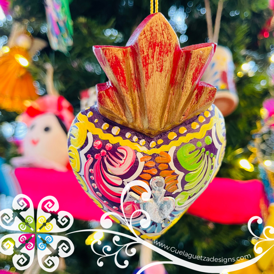 Mini Corazón Pintado - Christmas Ornament