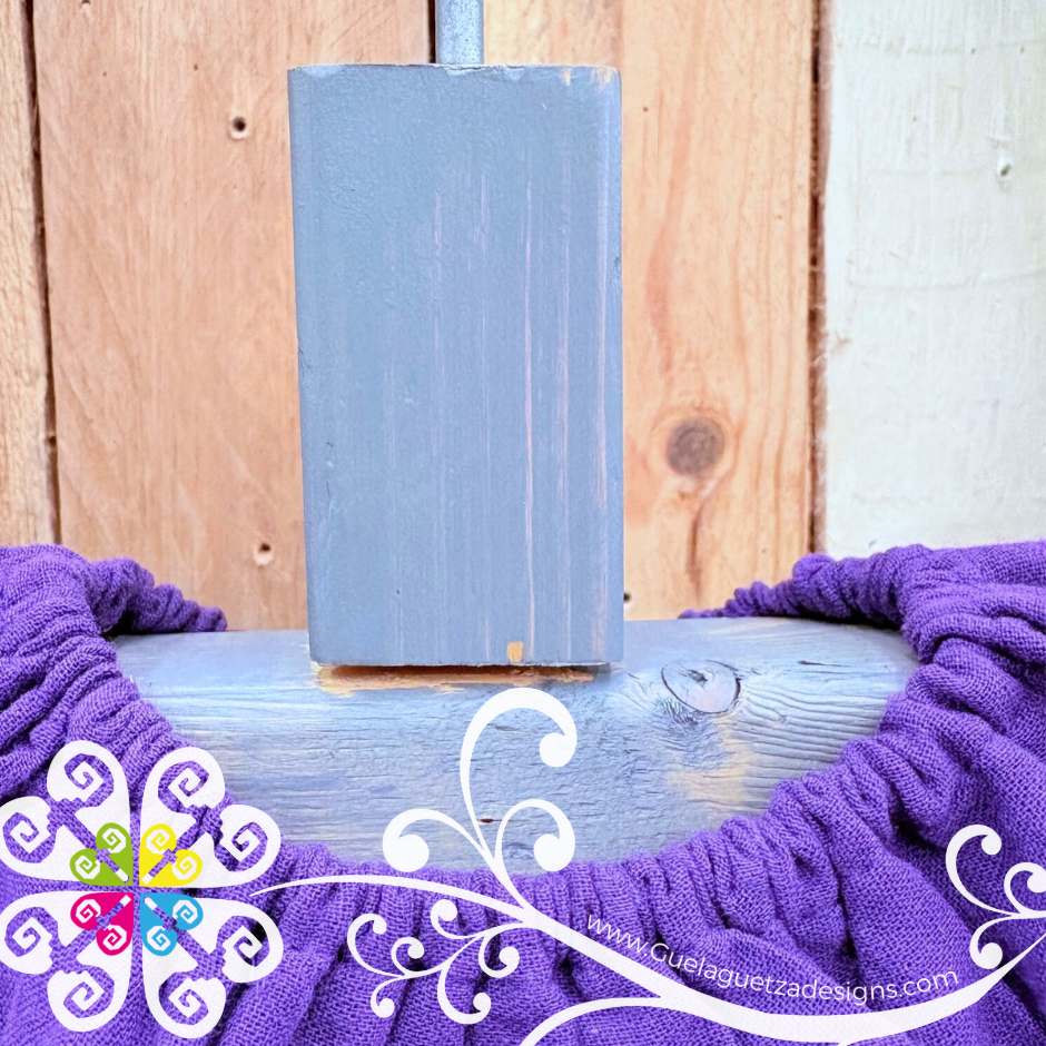 Purple Embroider Campesino Children Dress