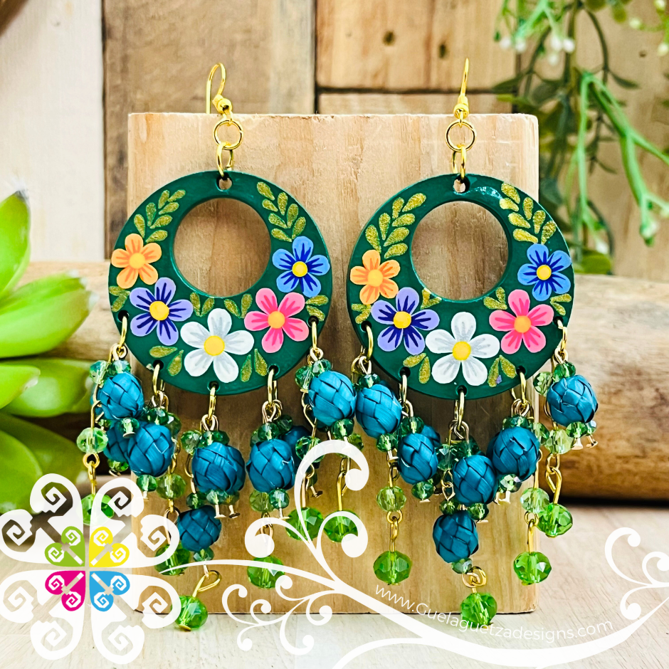 Arracada Gitana Wood Earrings - Palm Earrings