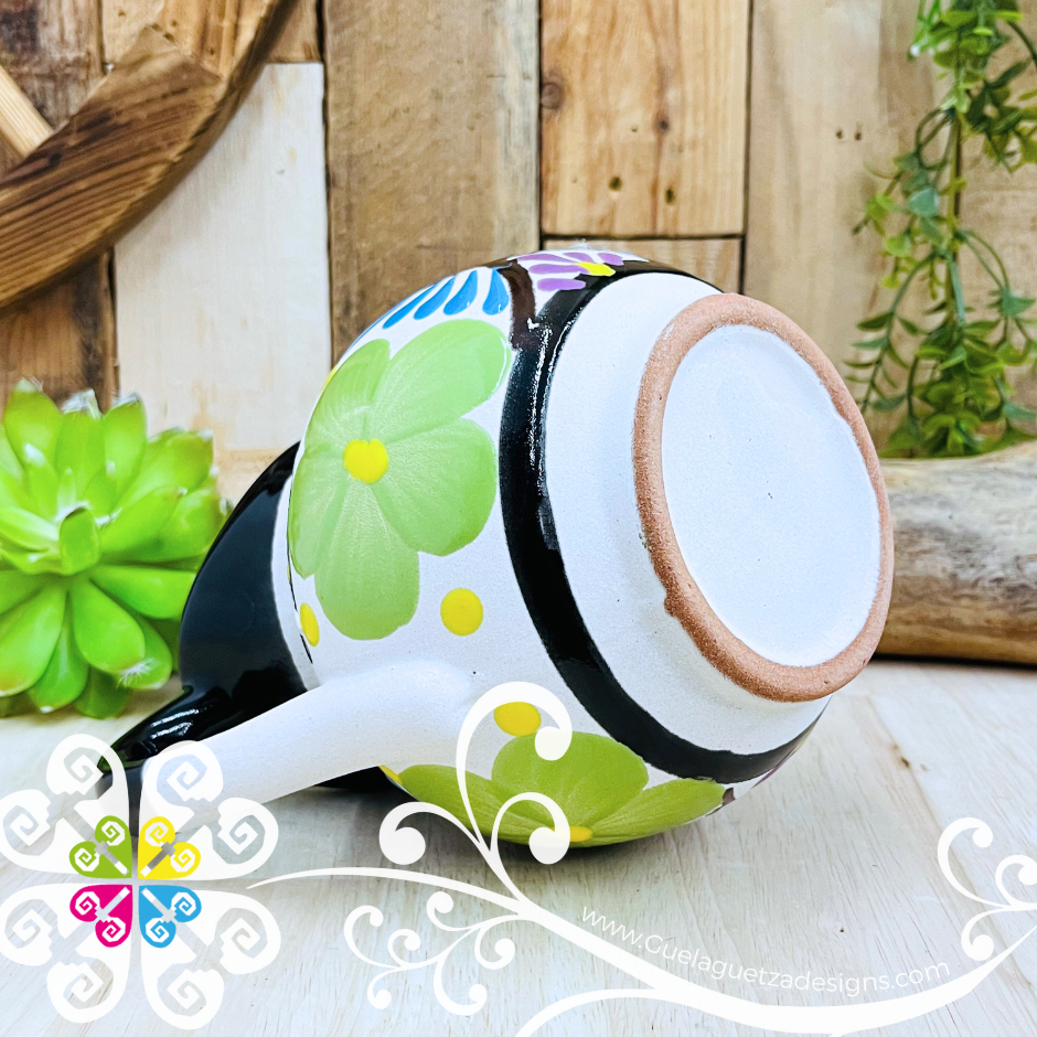 Black Small Engobe Clay Pitcher - Jarro