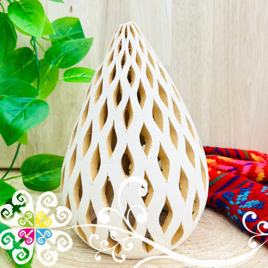 Medium Oval Candle Holder - Barro Atzompa