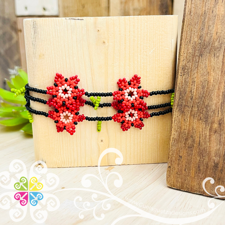Petunia Waterfall Beaded Set