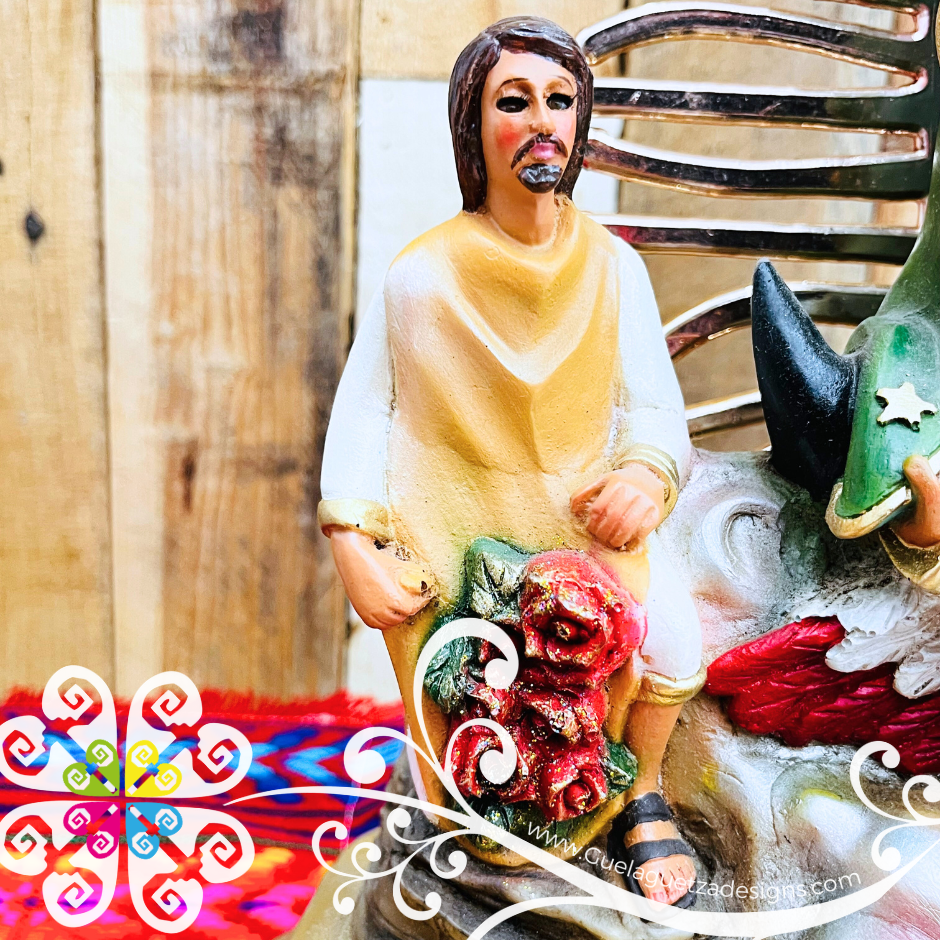 Large Virgen de Guadalupe y Juan Diego Statue