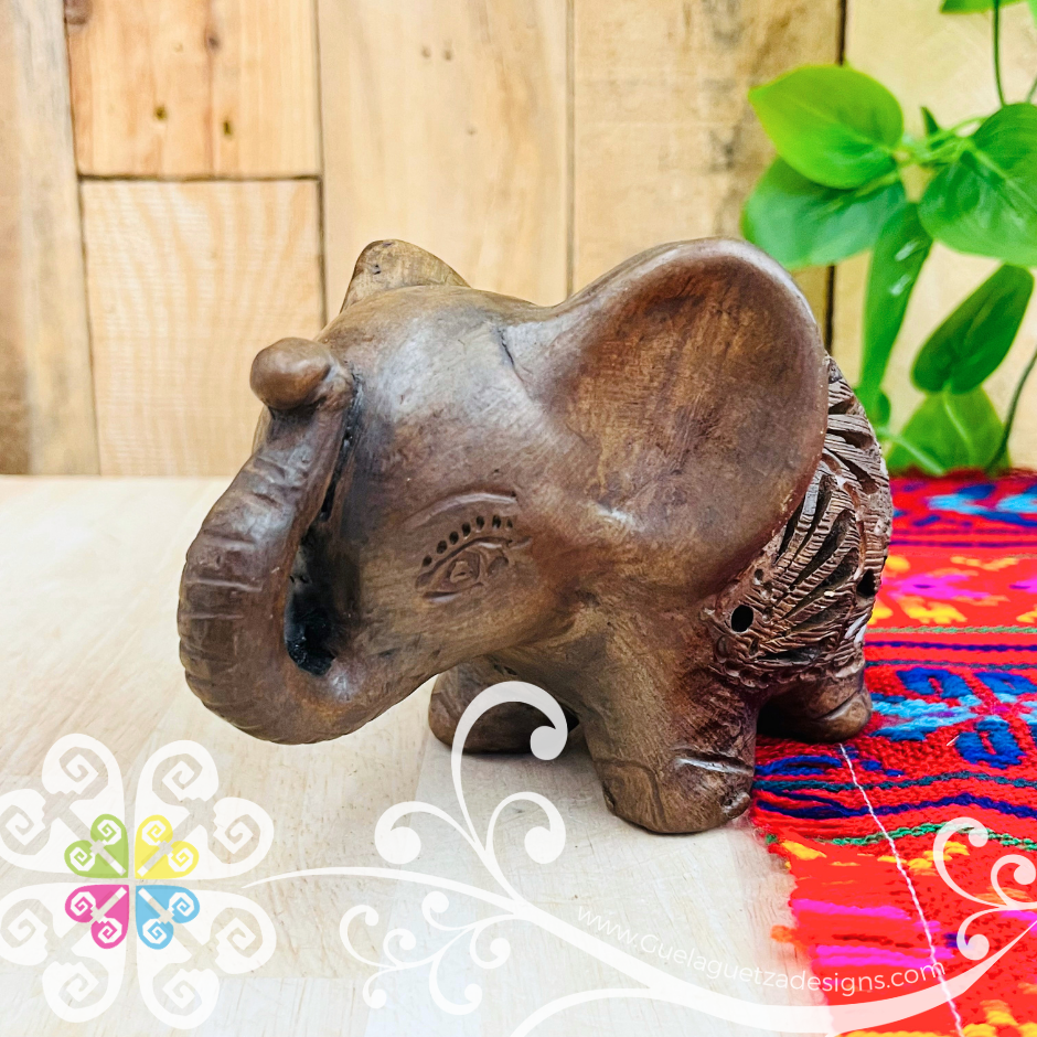 Small Elephant Figure - Barro Cafe Oaxaca
