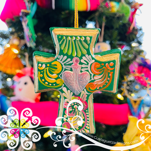 Mini Cruz Pintado - Christmas Ornament
