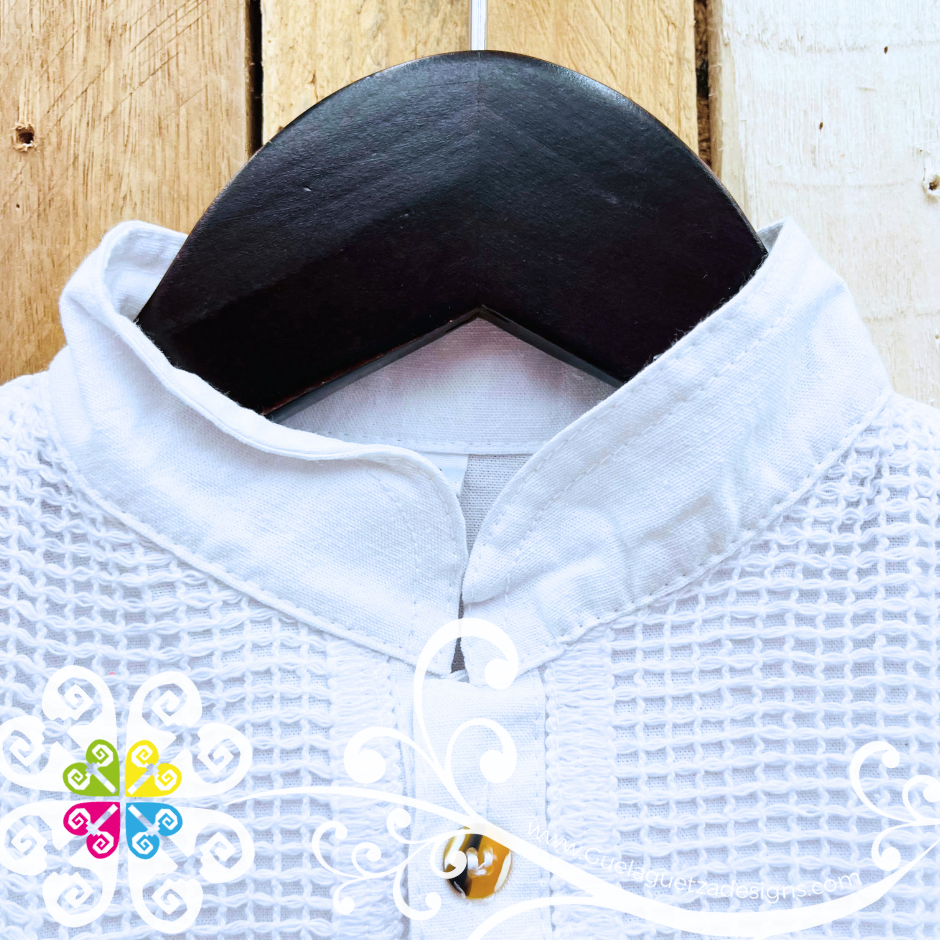 Honey Comb Lace Boy Shirt - Camisa de Niño
