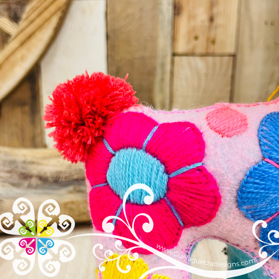 Embroidered Bunny - Chiapas Stuffed Animal