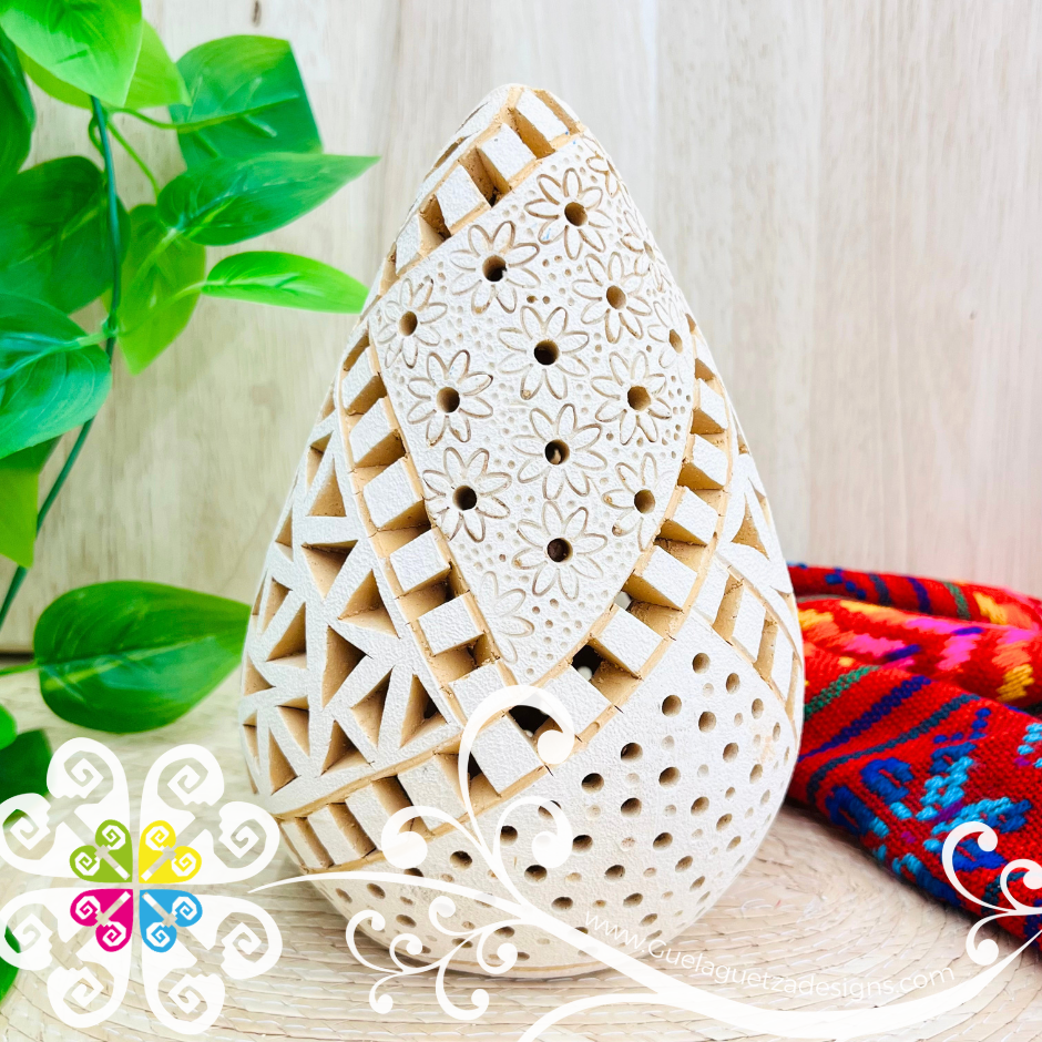 Medium Oval Candle Holder - Barro Atzompa