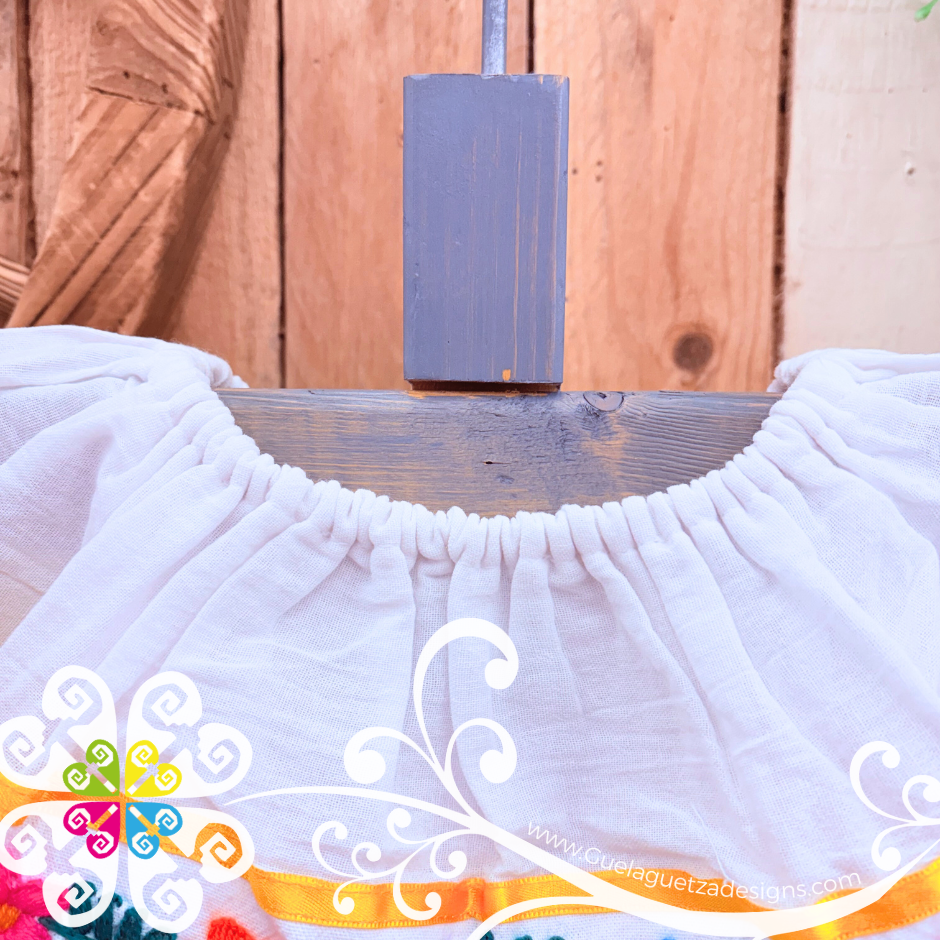 Yellow Estambre Campesino Children Dress