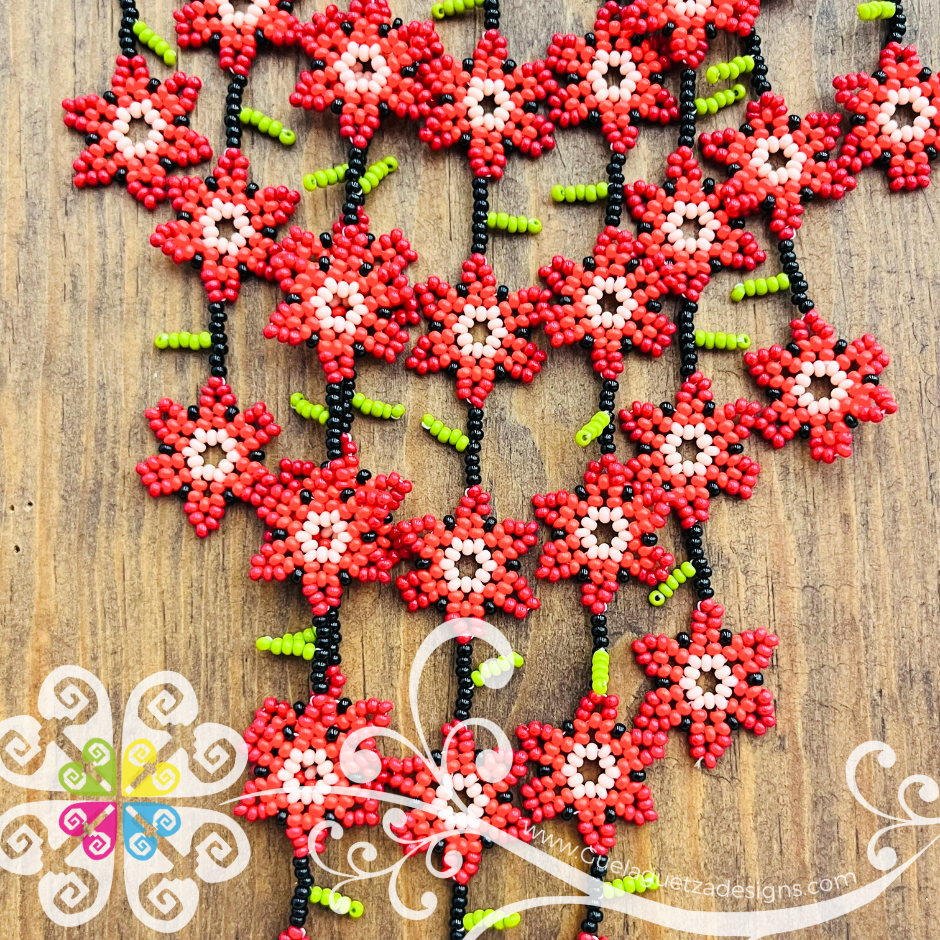 Petunia Waterfall Beaded Set