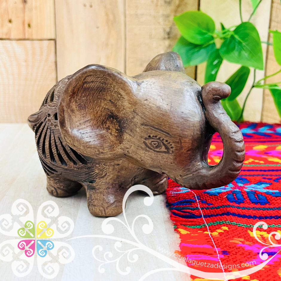 Small Elephant Figure - Barro Cafe Oaxaca