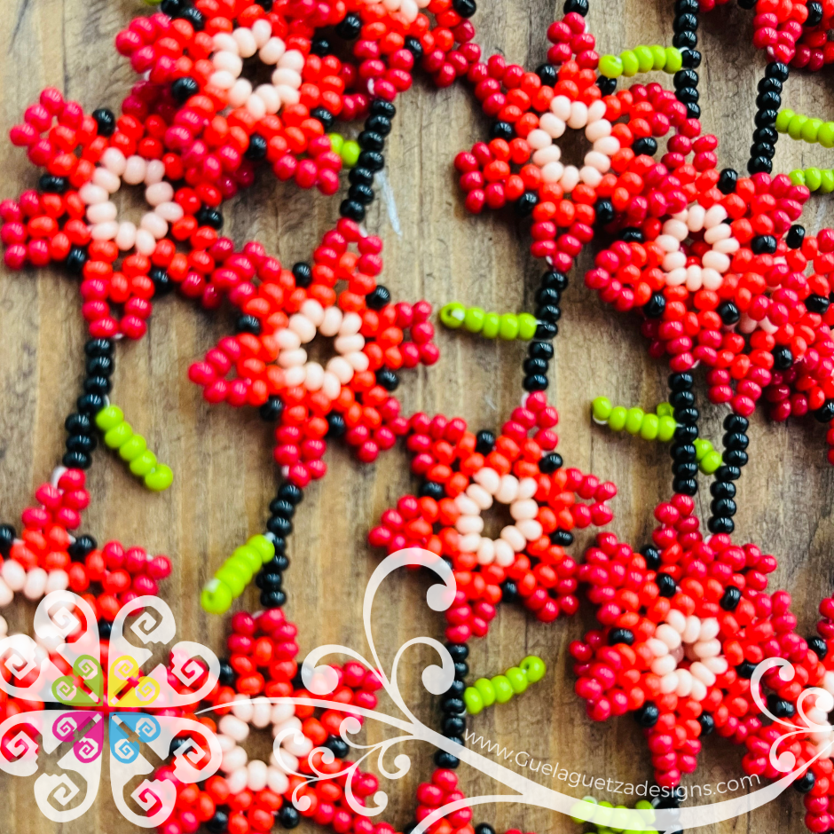 Petunia Waterfall Beaded Set