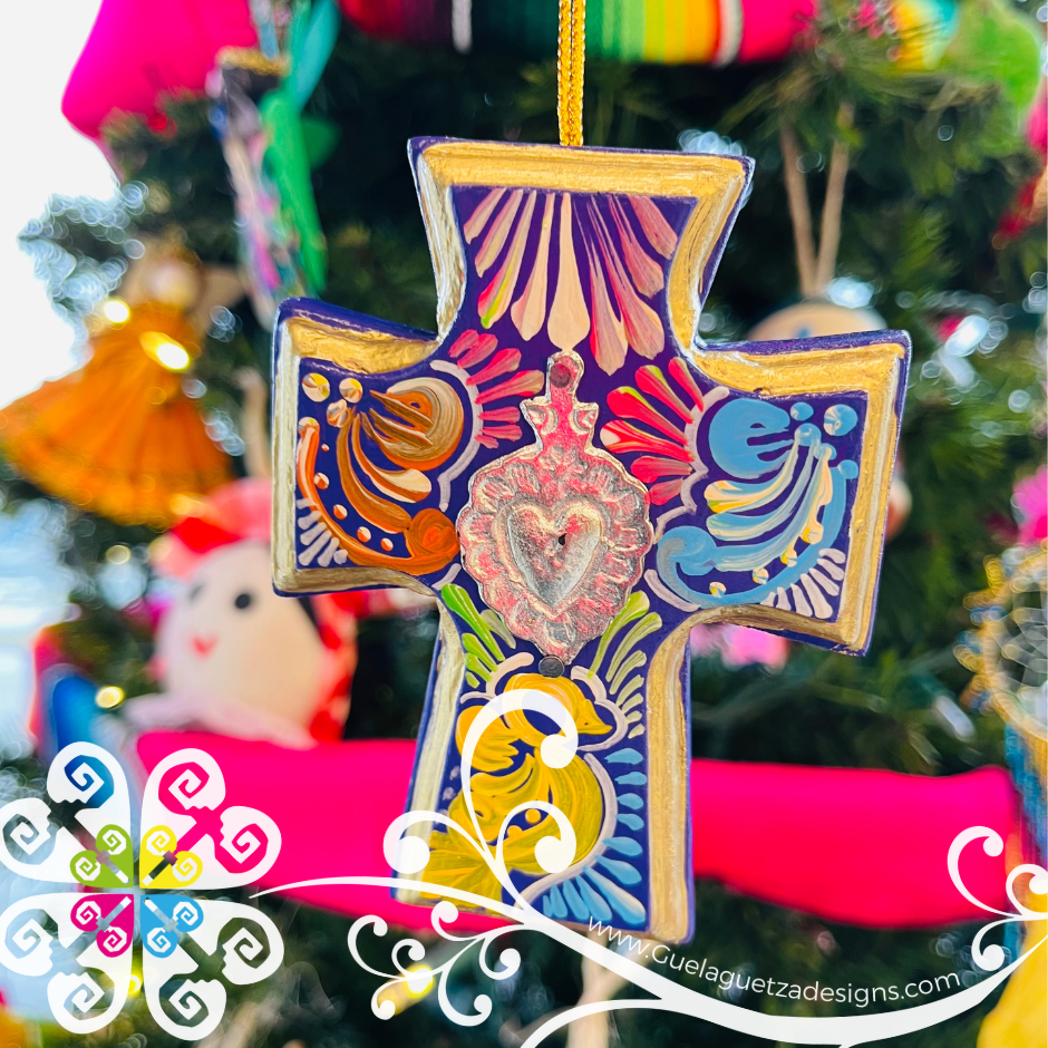 Mini Cruz Pintado - Christmas Ornament