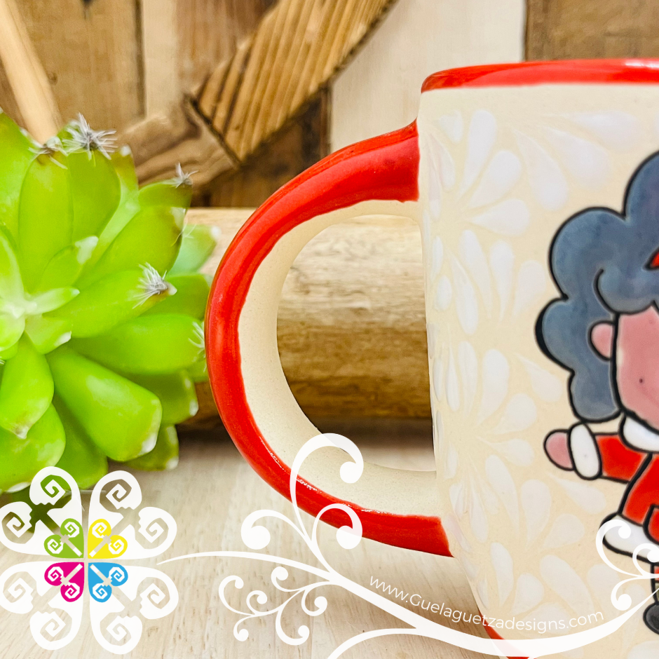 Taza Cono Mrs. Claus - Barro Alta Temperatura - Single Clay Mug