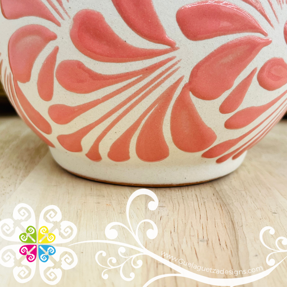 Pink Espiga Lechera Small Clay Pitcher - Jarro