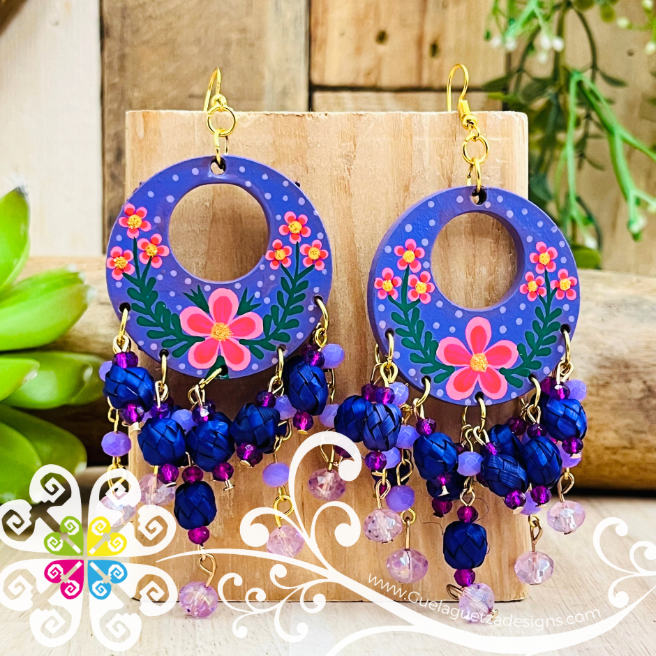 Arracada Gitana Wood Earrings - Palm Earrings