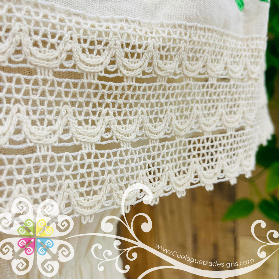 Beige Campesina Embroider Crop Top- Women Top