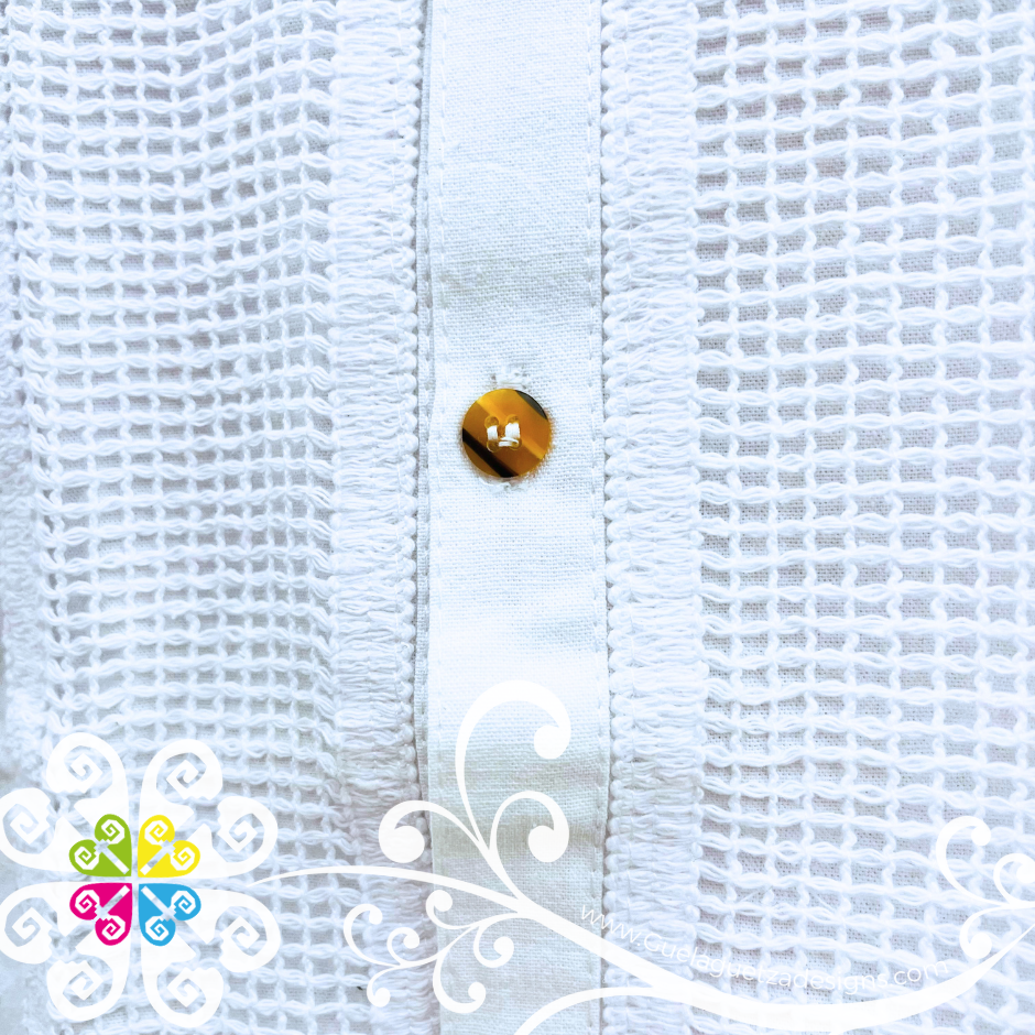 Honey Comb Lace Boy Shirt - Camisa de Niño