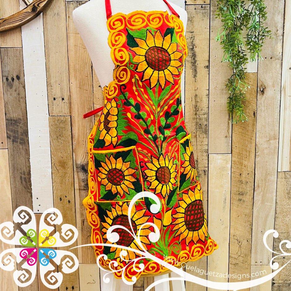 Flores Chiapas Apron - Mandil Artesanal