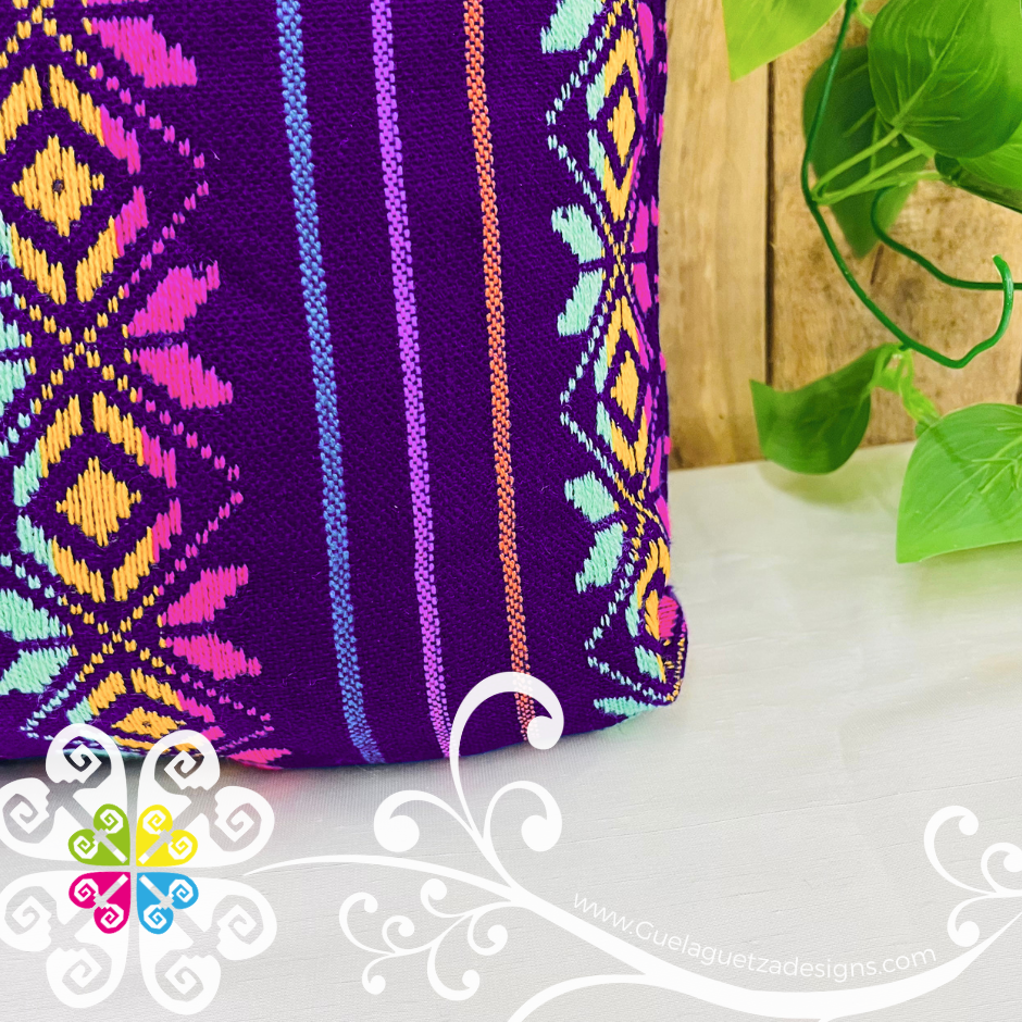 Purple Decorative Cambray Pillow Case - Mexican Home