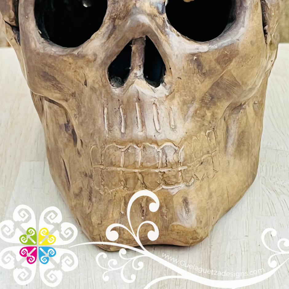 Medium Frida Skull  - Barro Café Oaxaca