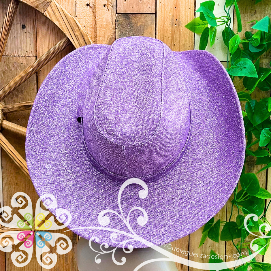 Lilac Glitter Cowboy Hat - Unisex Hat