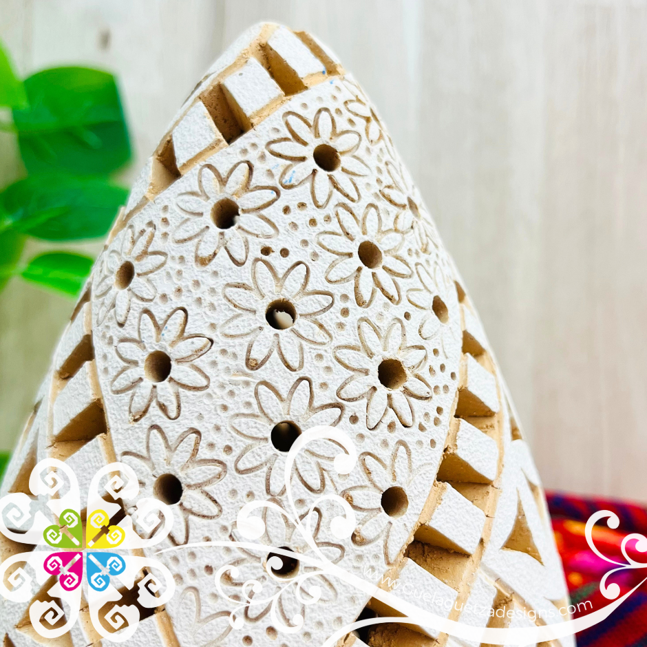 Medium Oval Candle Holder - Barro Atzompa