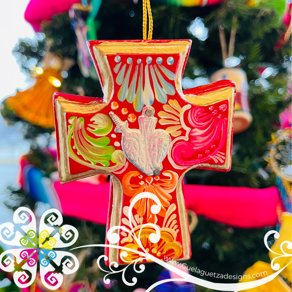 Mini Cruz Pintado - Christmas Ornament