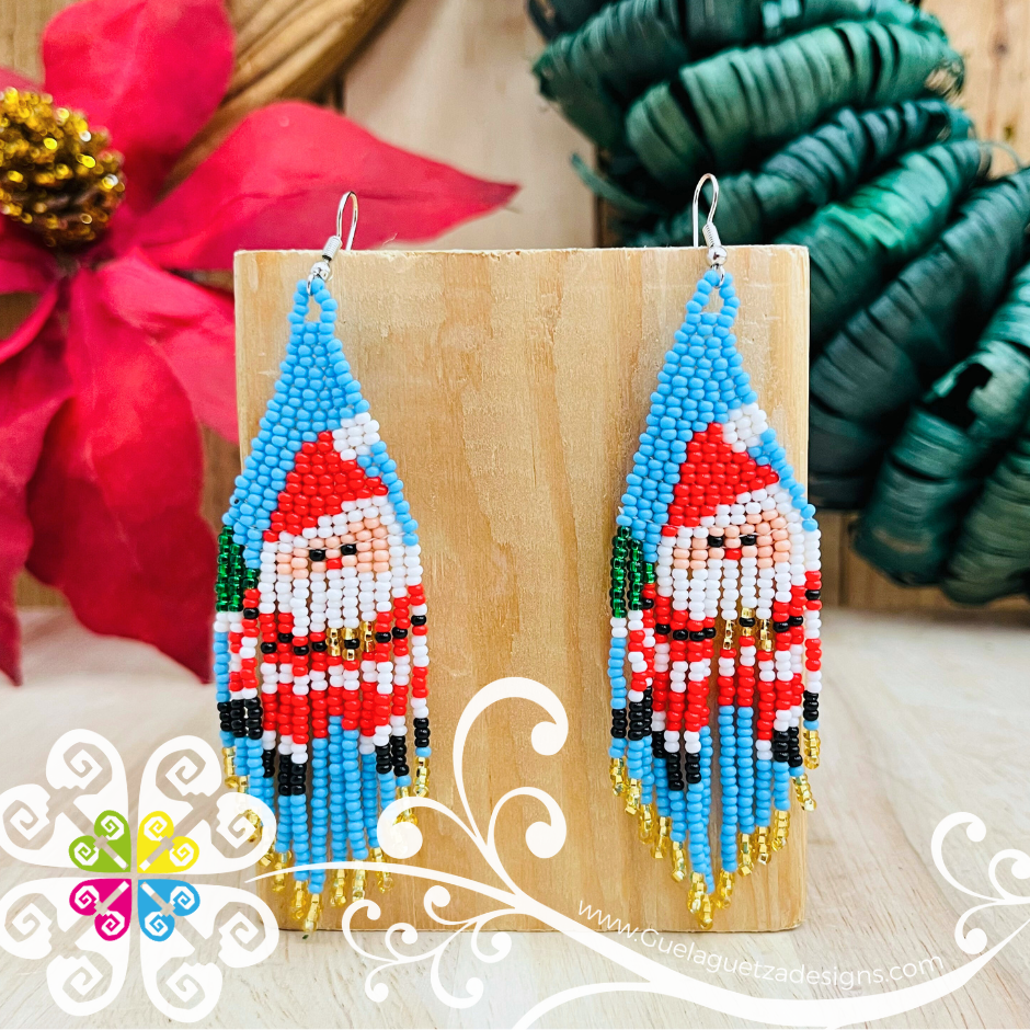 Santa Fleco - Christmas Beaded Earrings