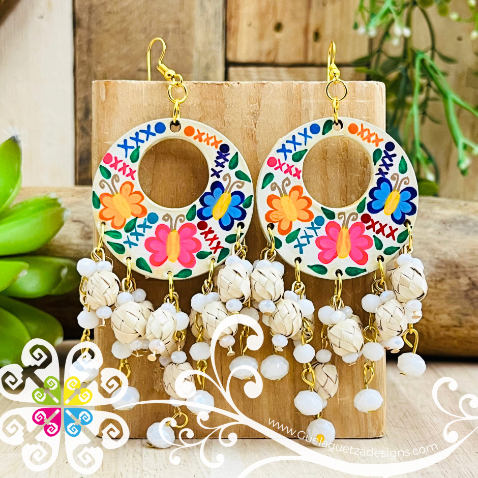 Arracada Gitana Wood Earrings - Palm Earrings