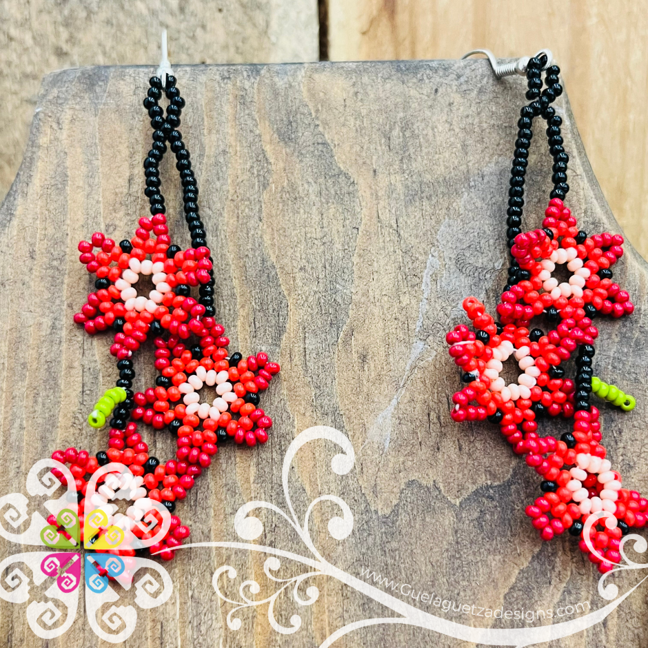 Petunia Waterfall Beaded Set