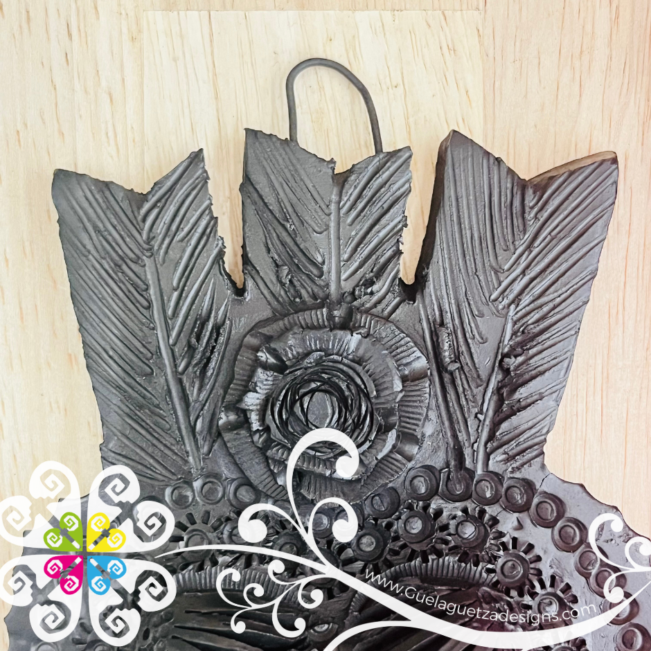 Small Corazon de Pared - Barro Negro Oaxaca