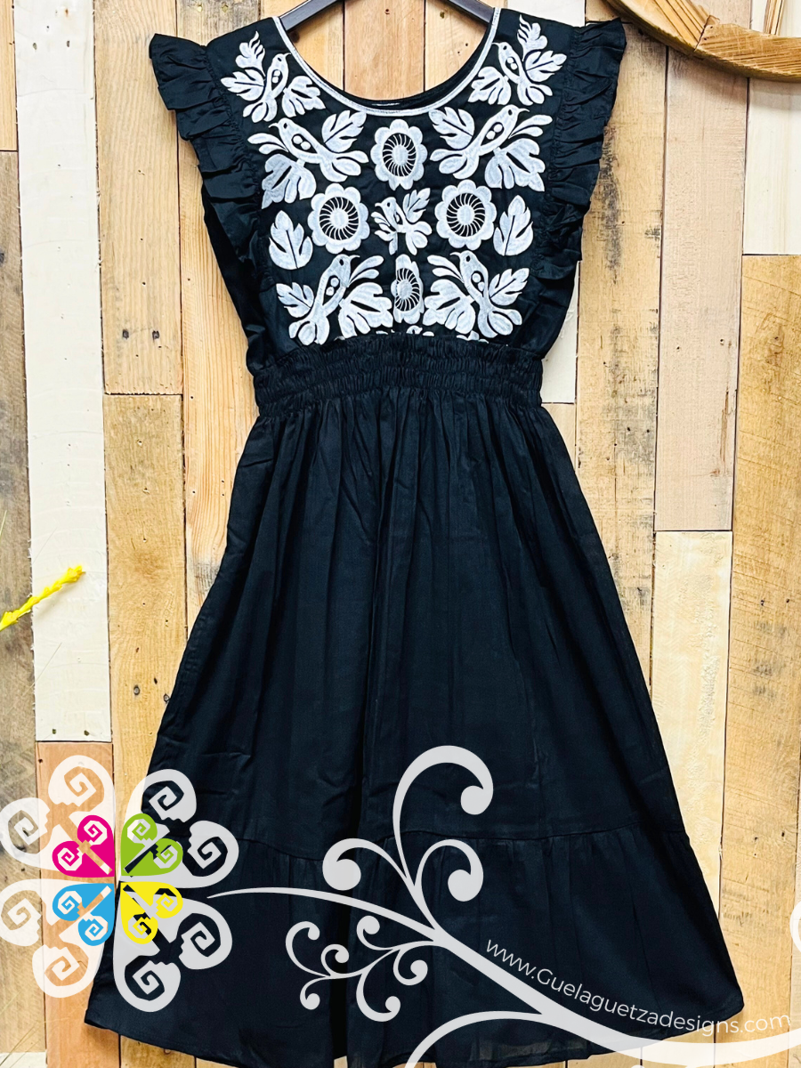 Black Tehuana Bonita Dress Guelaguetza Designs Black Tehuana Bonita Dress Guelaguetza Designs