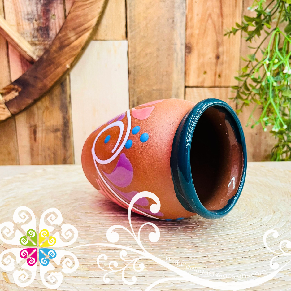 39 - El Nopal Cantarito LoteriaMX - Single Clay Cantarito