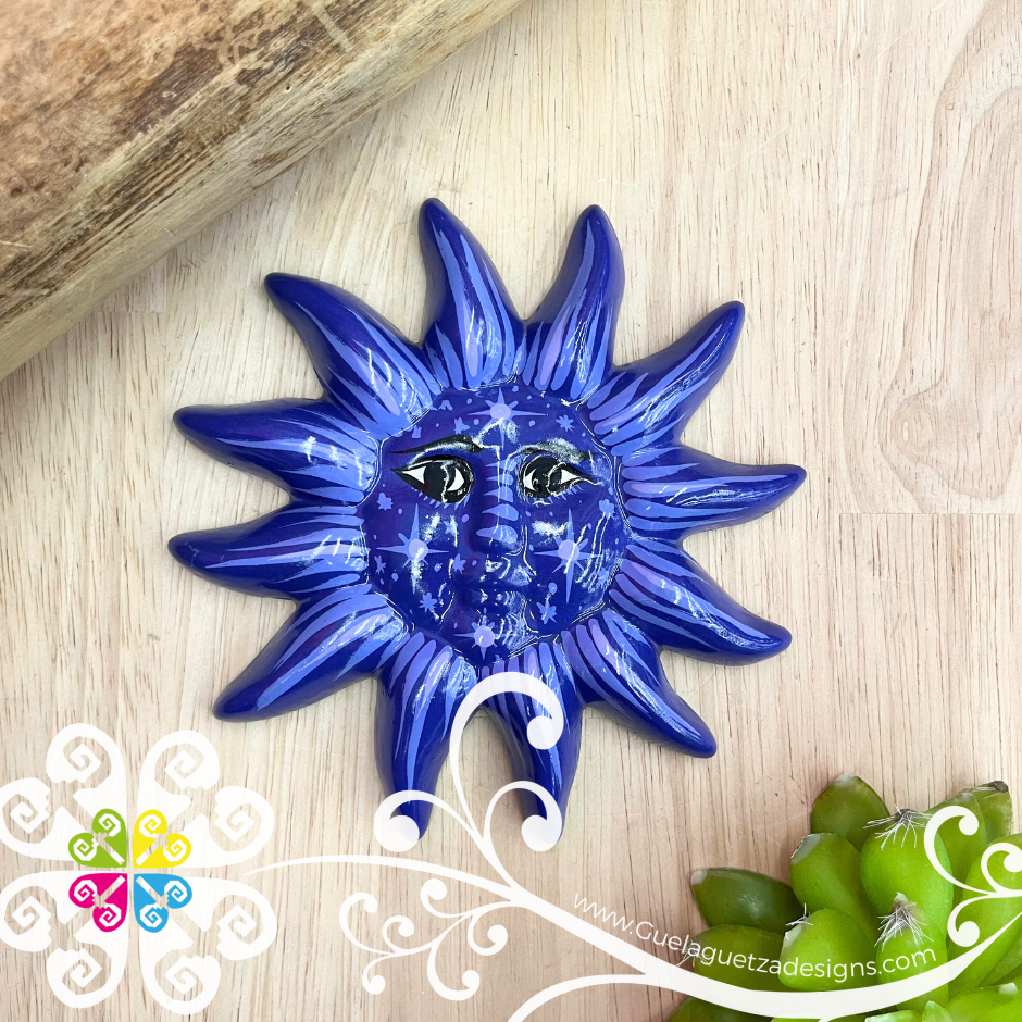 Medium Purple Sun & Moon Set - Wall Decor