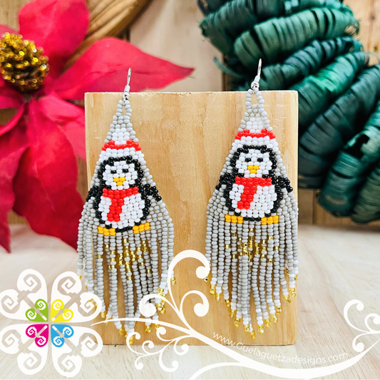 Snowman Fleco - Christmas Beaded Earrings