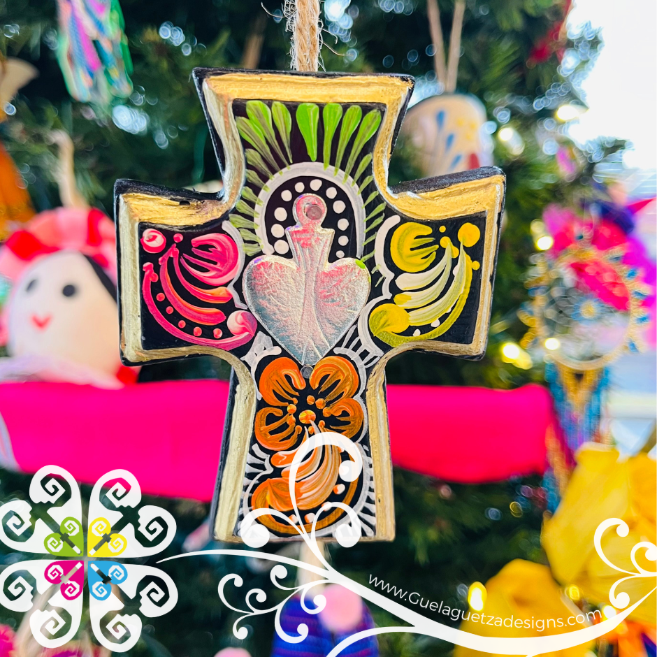 Mini Cruz Pintado - Christmas Ornament