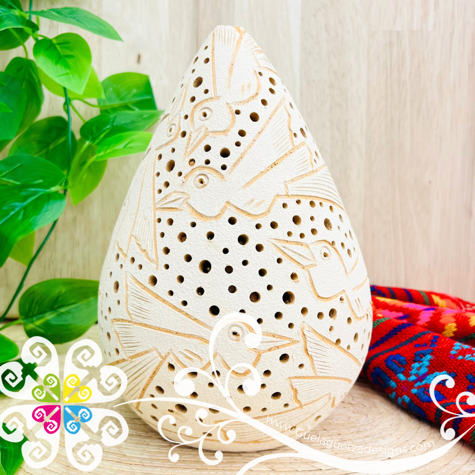 Large Oval Candle Holder - Barro Atzompa