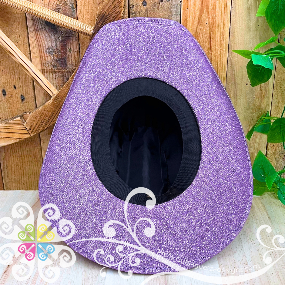 Lilac Glitter Cowboy Hat - Unisex Hat