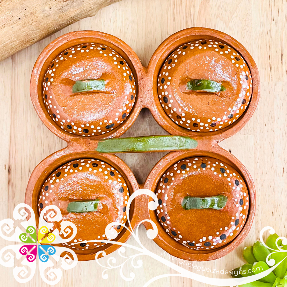 Botanera de 4 con Tapa - Capula Sencillo Tray